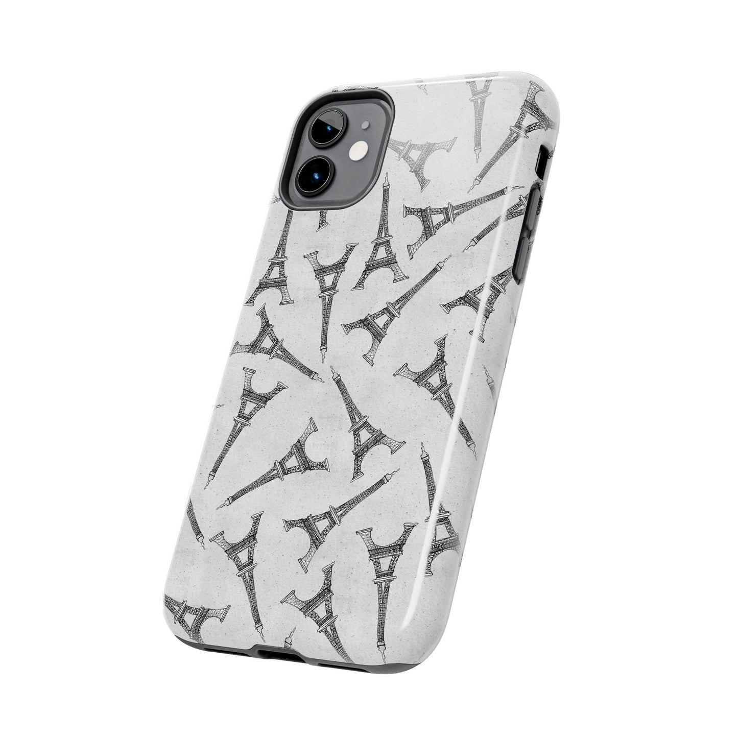 Eifelesque Silver Phone Case