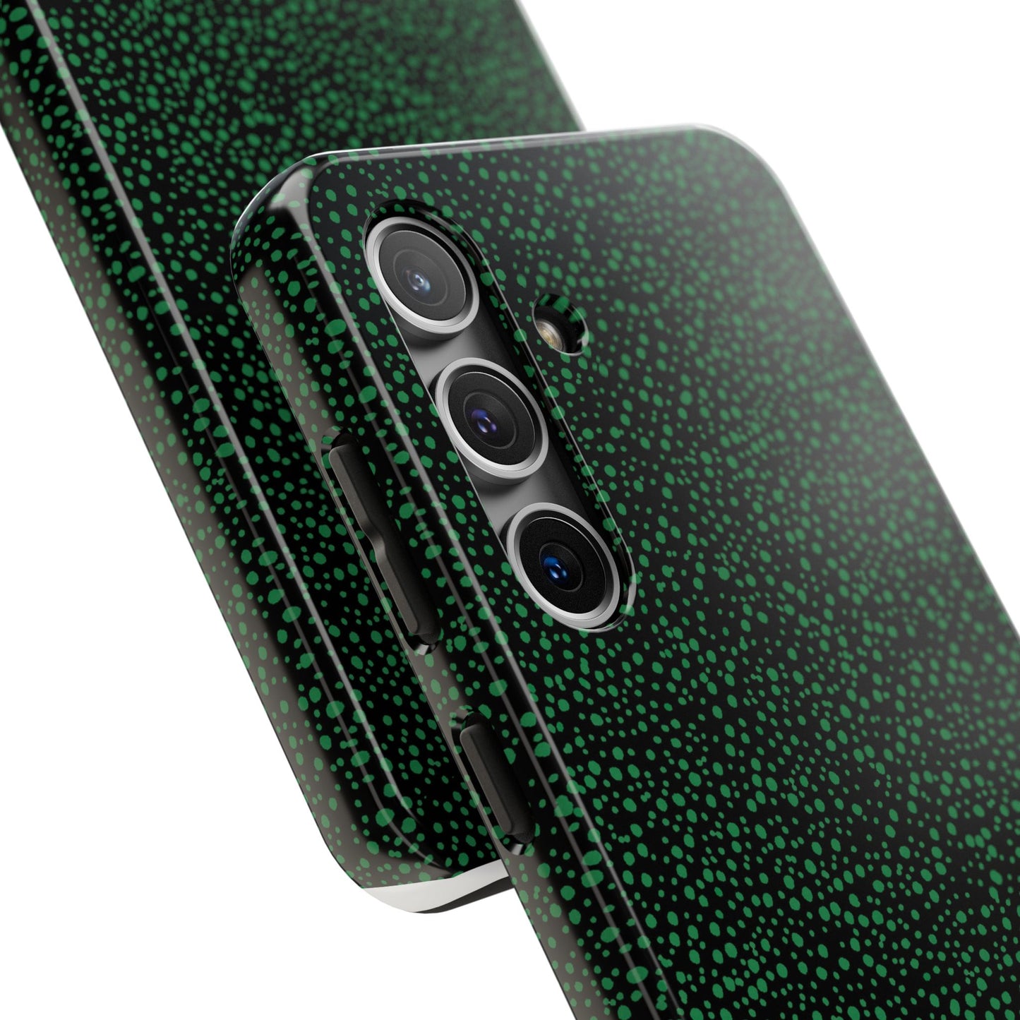 Confetti Black / Green Phone Case