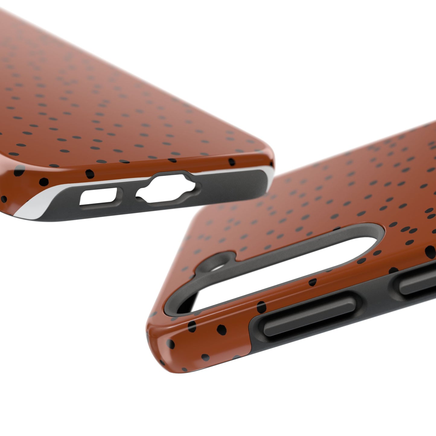 Dinky Dots Bronze / Black Phone Case