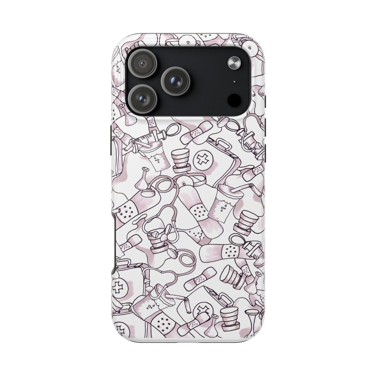 Med Stuff White Phone Case