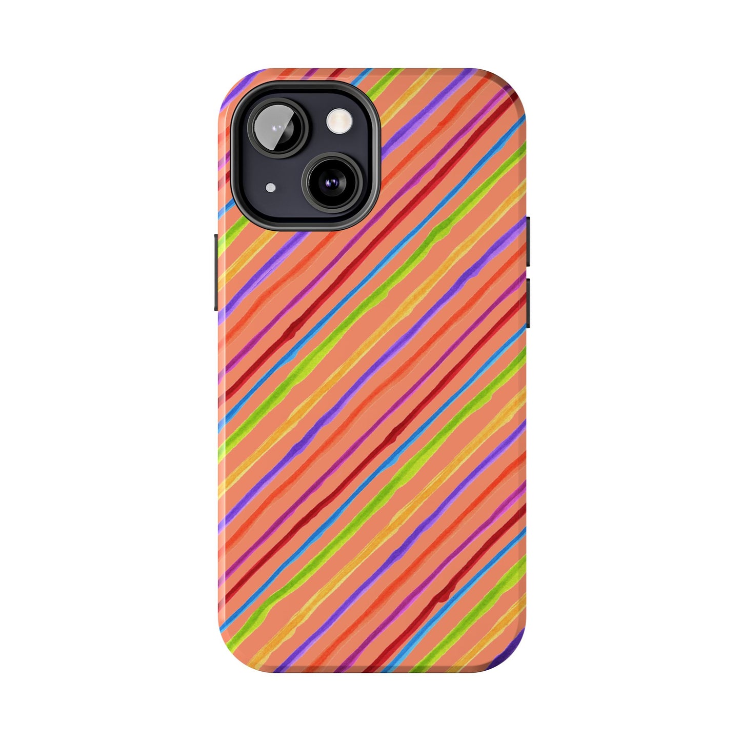Calico Stripe Orange Phone Case