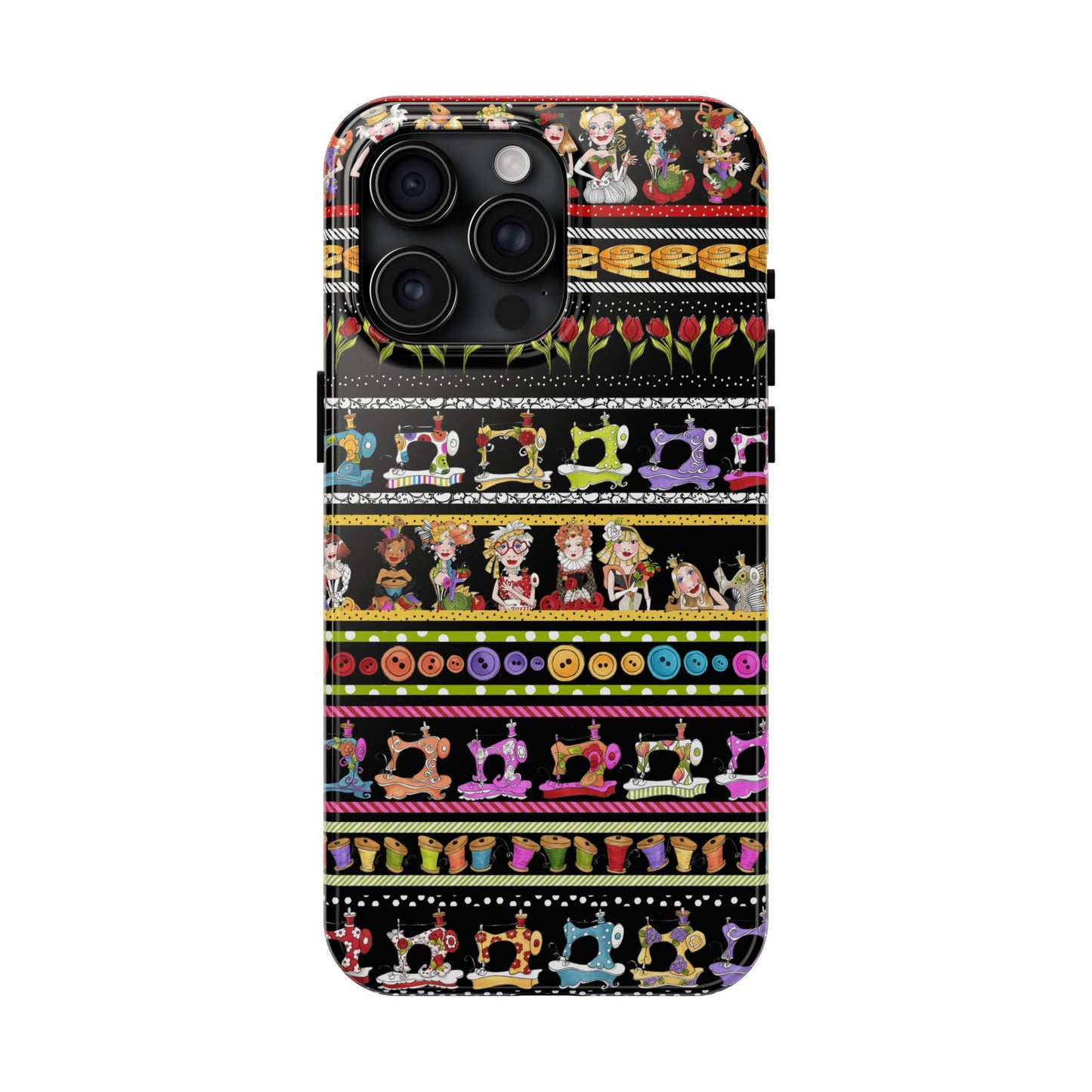 Curious Border Black Phone Case