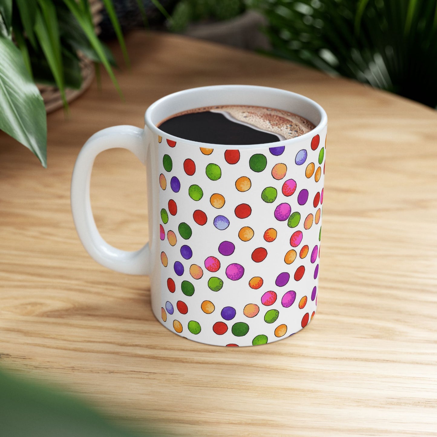 Big Fun Dots White Cup