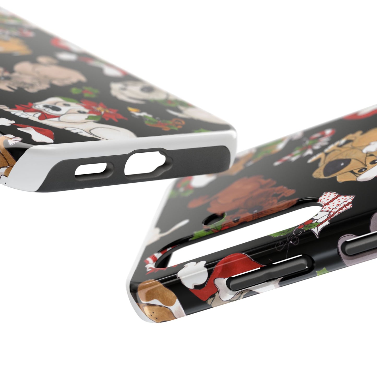 Doggie Toss Black Phone Case