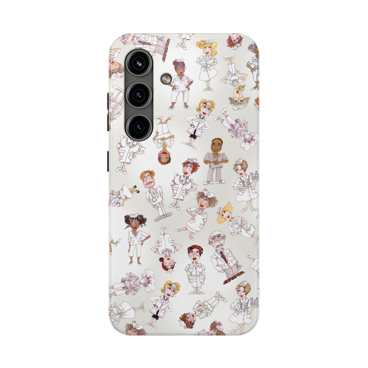 Tossed Nurses Gray Phone Case