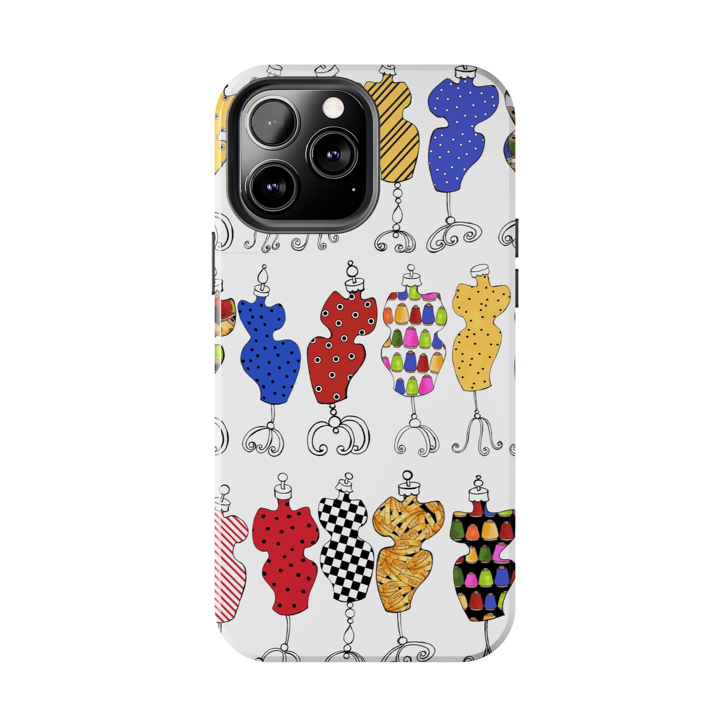 Go Figure White / Multi Phone Case