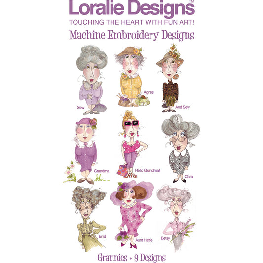Grannies Machine Embroidery Design Collection - DOWNLOAD