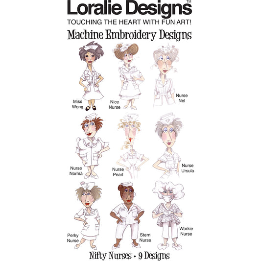 Nifty Nurses Machine Embroidery Design Collection - DOWNLOAD