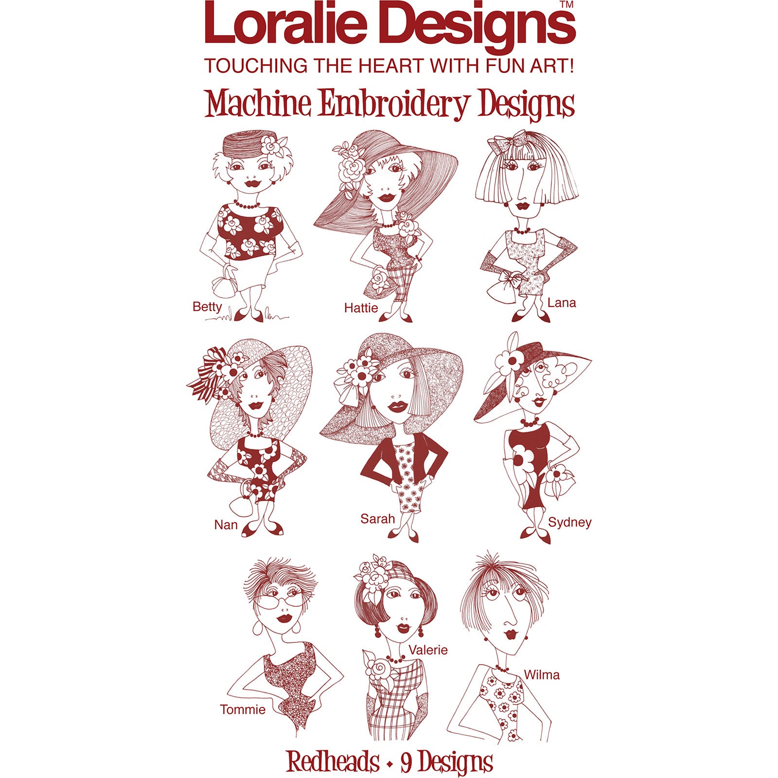 Machine Embroidery Collections Redheads Machine Embroidery Design Collection - DOWNLOAD