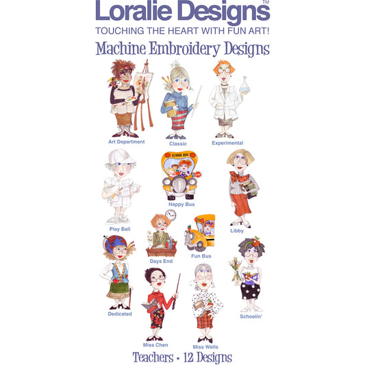 Teachers Machine Embroidery Design Collection - DOWNLOAD