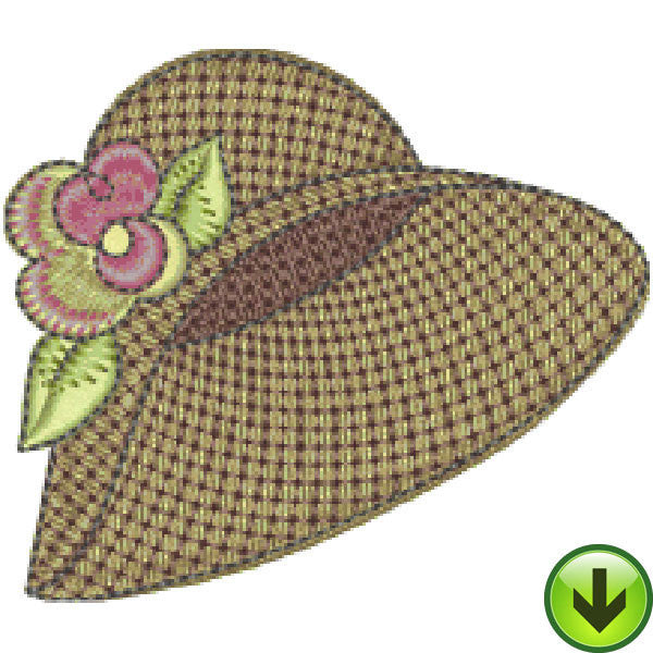 Petal Power Hat Embroidery Design | DOWNLOAD