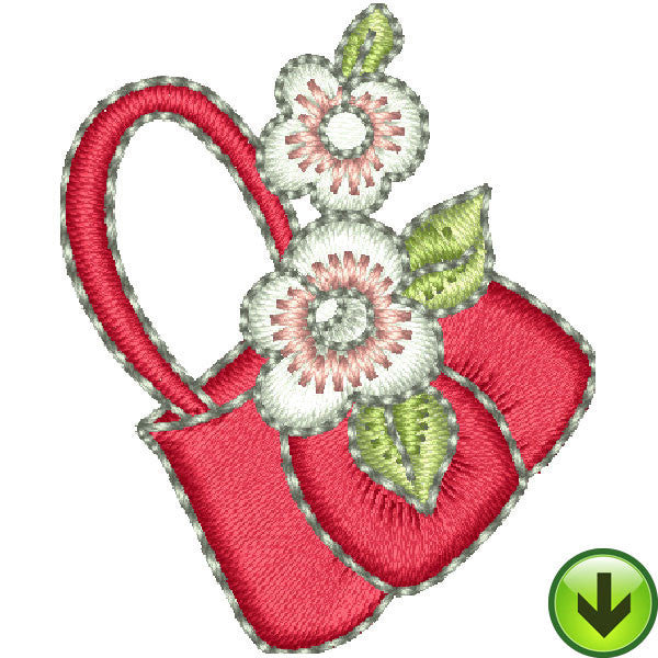 Pincushion Lady Hand Bag Embroidery Design | DOWNLOAD