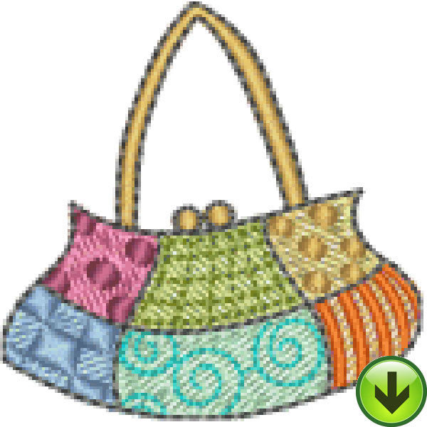 Quiltin' Lil Patchwork Hand Bag Embroidery Design | DOWNLOAD