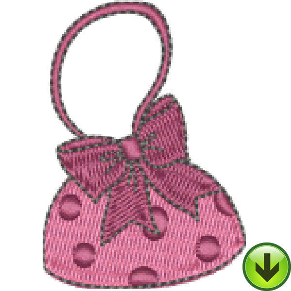 Quiltin' Lil Polka Dot Hang Bag Embroidery Design | DOWNLOAD