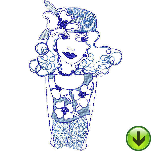 Blue Bonnets Embroidery Machine Design Collection