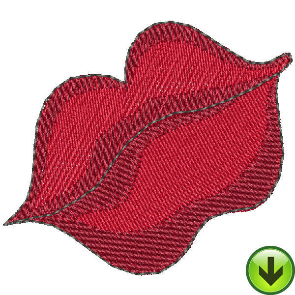 Red Lips Embroidery Design | DOWNLOAD