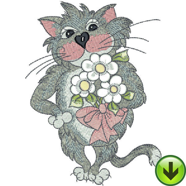 Fancy Cats Embroidery Machine Design Collection