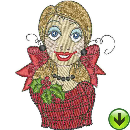 Holly Embroidery Design | DOWNLOAD