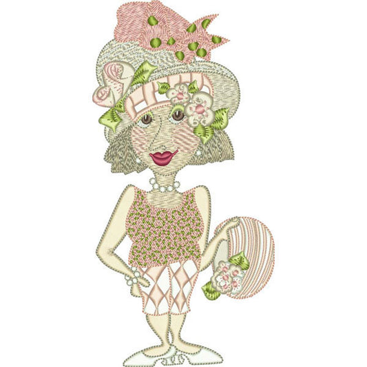 Miss Minnie Hats Machine Embroidery Design