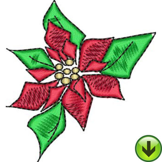 Poinsettis Embroidery Design | DOWNLOAD