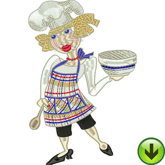 Happy Cook Embroidery Design | DOWNLOAD