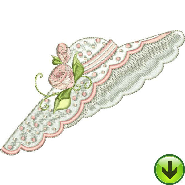 Rosies Bonnet Embroidery Design | DOWNLOAD