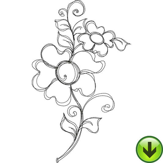 Bloomer 5 Embroidery Design | DOWNLOAD
