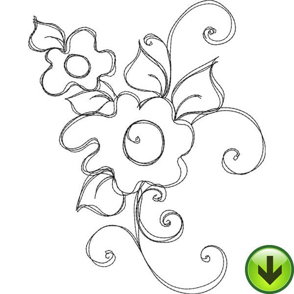 Bloomer 9 Embroidery Design | DOWNLOAD