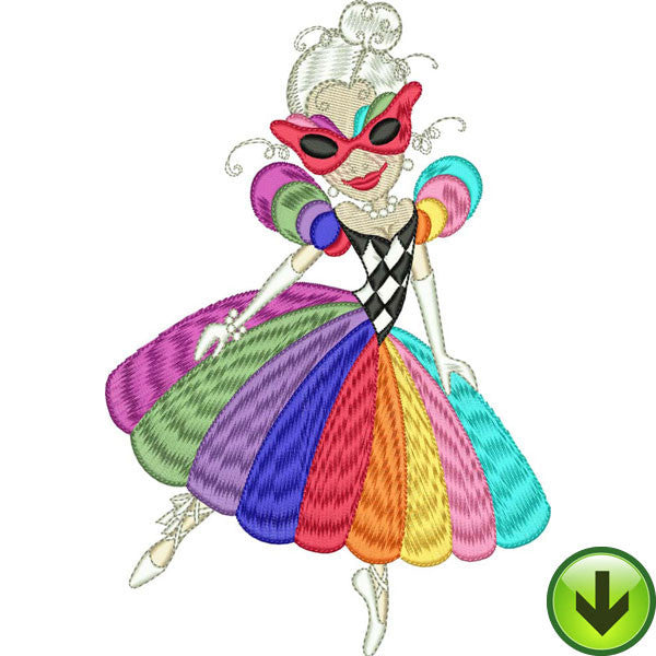 Rainbow Beauty Embroidery Design | DOWNLOAD