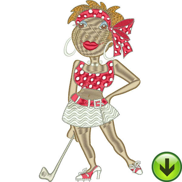 Swingin' in Style Embroidery Design | DOWNLOAD