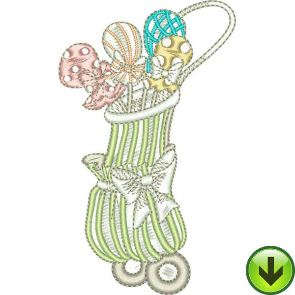 You Golf Girl! 4 Embroidery Machine Design Collection