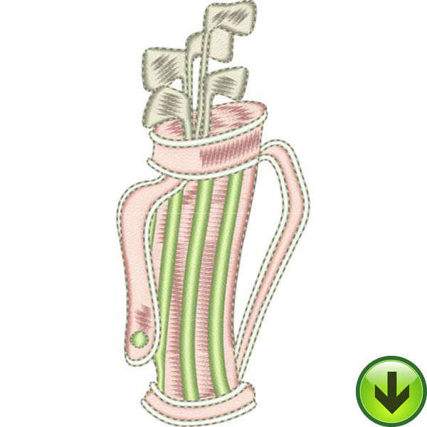 Tee Time Embroidery Design | DOWNLOAD