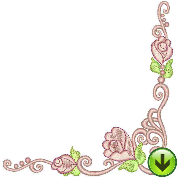 Rosie Scroll Embroidery Design | DOWNLOAD