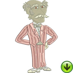 Embroidery Design Download - Dapper Machine 3.81x6.51 USA