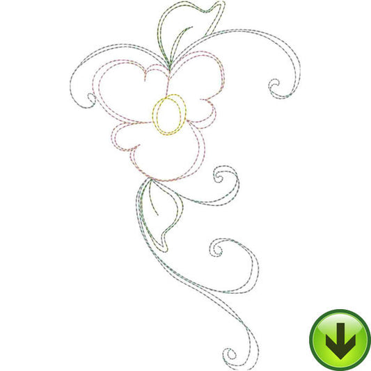 Lazy Love Heart B Embroidery Design | DOWNLOAD