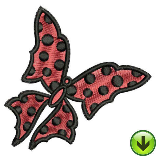 Dot Wings Embroidery Design | DOWNLOAD