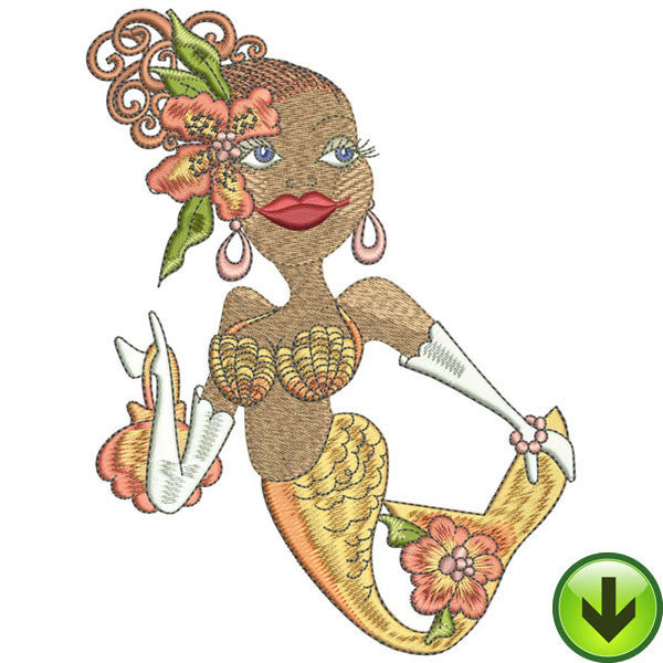 Mermaids Embroidery Machine Design Collection