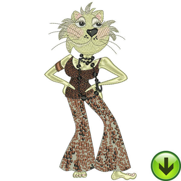 Wild Cat Woman Embroidery Machine Design Collection