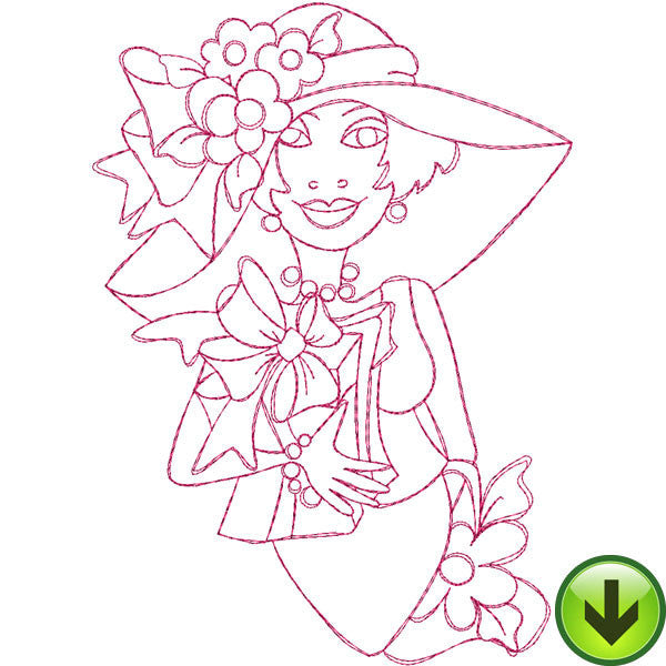 Party Girl Embroidery Design | DOWNLOAD