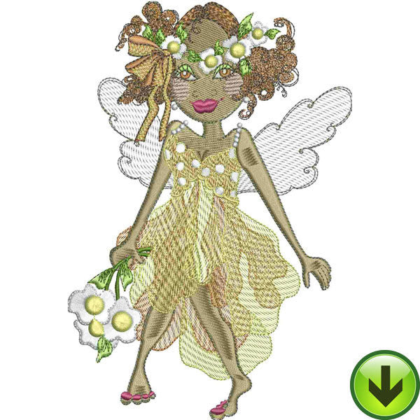 Sunshine Fairy Embroidery Design | DOWNLOAD