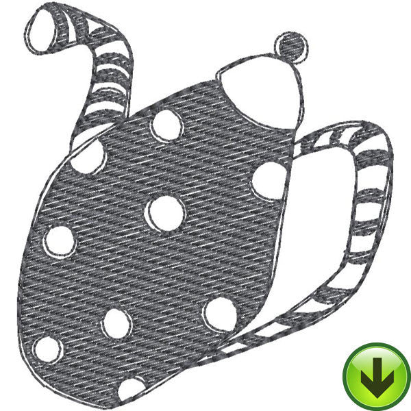 Stripe Dot Pot Fill 2 Embroidery Design | DOWNLOAD