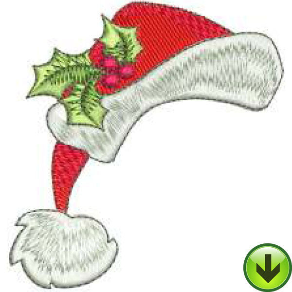 Santa Hat Embroidery Design | DOWNLOAD