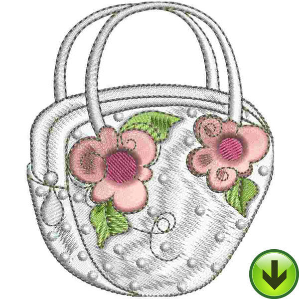 Lady Bag Embroidery Design | DOWNLOAD