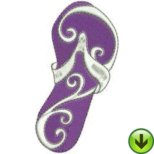 Scroll Flop Embroidery Design | DOWNLOAD