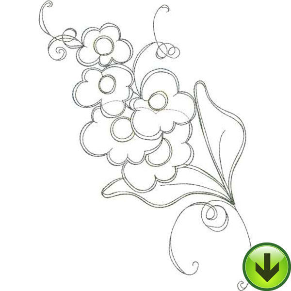 Frilly Flowers 1 Embroidery Machine Design Collection