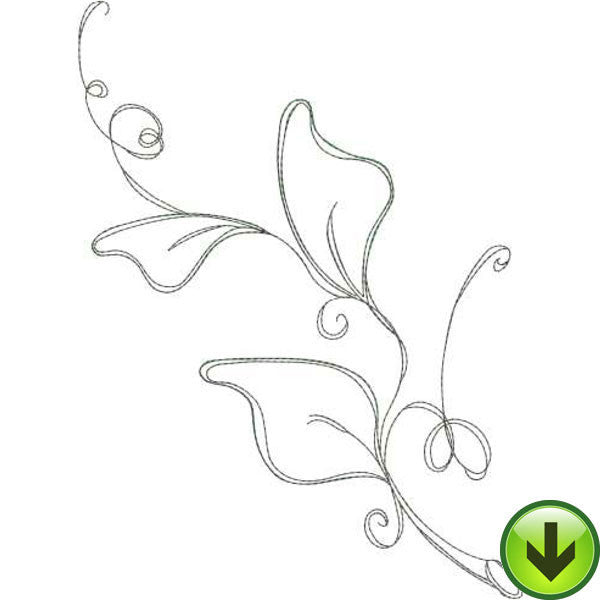 Tendril Spring Pattern Tendril 2 Embroidery Design | DOWNLOAD - Embroidery Designs – Loralie ...