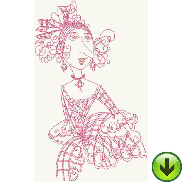 Madameoiselle LaBelle Embroidery Design | DOWNLOAD