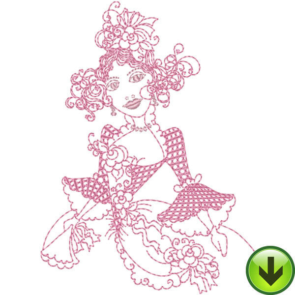 The Flower Model Embroidery Design | DOWNLOAD