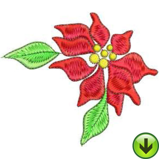 Poinsettia Embroidery Design | DOWNLOAD