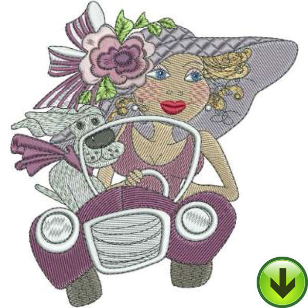 Fast Women Filled Embroidery Machine Design Collection